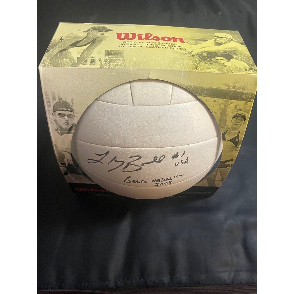 Signed Wilson Volleyball 2008 US Olympic Gold Medalist Lloy Ball Autograph‎